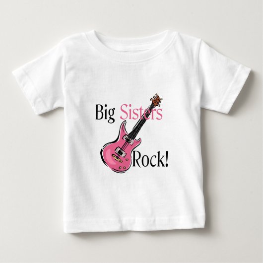Big Sisters Rock Baby T-shirt (Vorderseite)