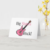 Big Sisters Rock Karte (Gelbe Blume)