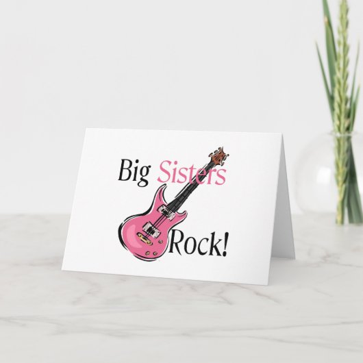 Big Sisters Rock Karte (Vorderseite)