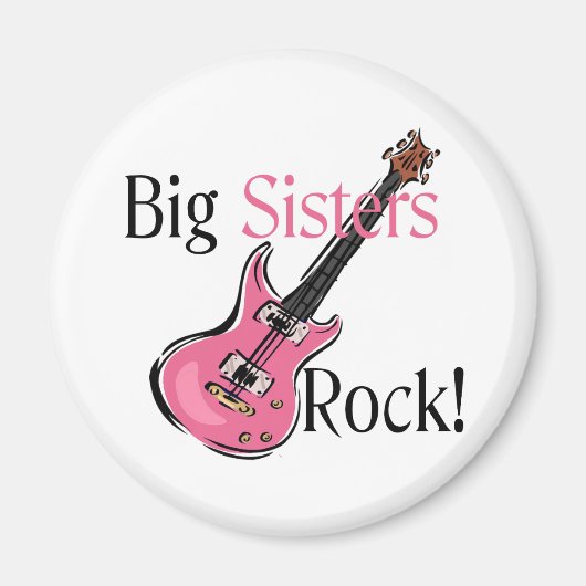 Big Sisters Rock Magnet (Vorne)
