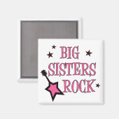 Big Sisters Rock Magnet (Vorderseite/Rückseite)