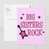 Big Sisters Rock Postkarte (Vorne/Hinten)