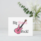 Big Sisters Rock Postkarte (Stehend Vorderseite)