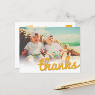 Big Sketch Danke Twins Geburtstags Foto Danke Postkarte