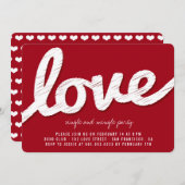 Big Sketch Liebe Valentinstag Party Einladung (Vorne/Hinten)