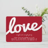 Big Sketch Liebe Valentinstag Party Einladung (Stehend Vorderseite)