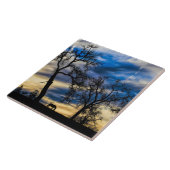 Big Skies Art Tile mit Pferd und Eichen Fliese (Seite)