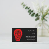 Big Skull Rot horizontal Visitenkarte (Stehend Vorderseite)