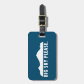 Big Sky bitte Gepäckanhänger (Vorderseite vertikal)