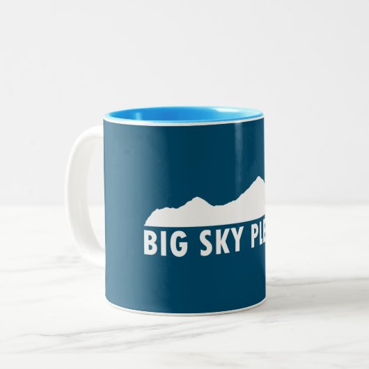 Big Sky bitte Zweifarbige Tasse (Vorderseite Links)