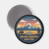 Big Sky Country Montana Magnet (Vorderseite/Rückseite)