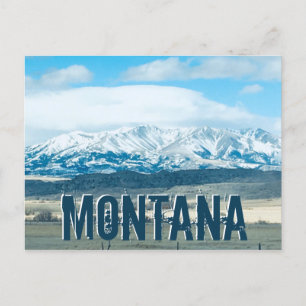 Big Sky Country Montana Mountains Postkarte