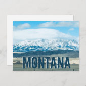 Big Sky Country Montana Mountains Postkarte (Vorne/Hinten)