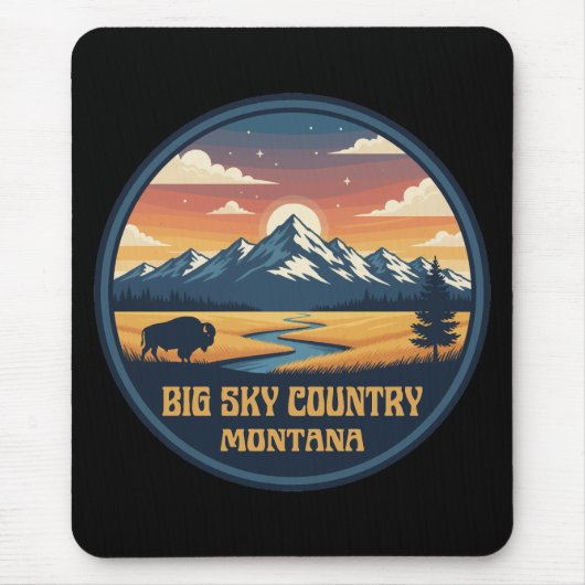 Big Sky Country Montana Mousepad (Vorne)