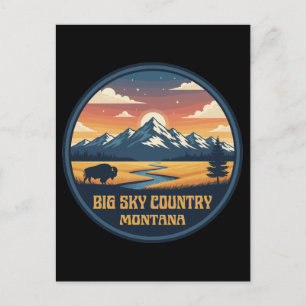 Big Sky Country Montana Postkarte