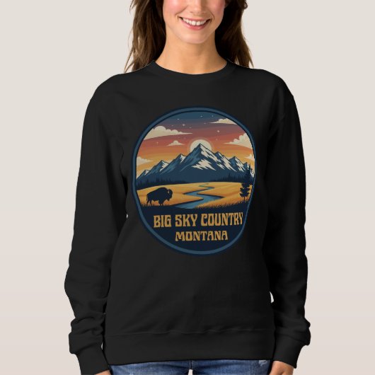 Big Sky Country Montana Sweatshirt (Vorderseite)