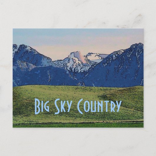 Big Sky Country Postcard Postkarte (Vorderseite)