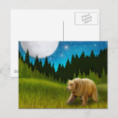 Big Sky Grizzly Postcard Postkarte (Vorne/Hinten)