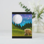 Big Sky Grizzly Postcard Postkarte (Stehend Vorderseite)