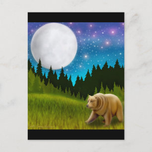 Big Sky Grizzly Postcard Postkarte