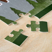 Big Sky Montana Fun Retro Snowy Mountains Puzzle (Seite)