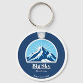 Big sky Montana Geschenk Souvenir Schlüsselanhänger (Rückseite)