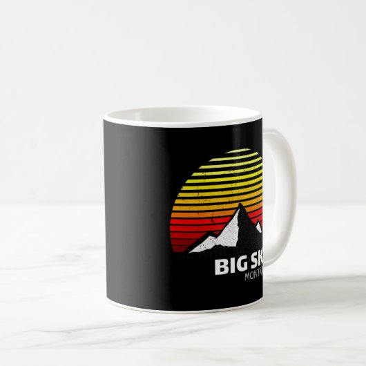 Big Sky Montana Kaffeetasse (VorderseiteRechts)