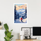 Big Sky Montana Poster - Ski Print 1 (Heimbüro)