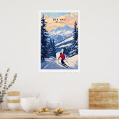 Big Sky Montana Poster - Ski Print 1 (Küche)