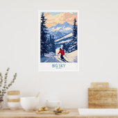 Big Sky Montana Print Ski Resort 1 Poster (Küche)