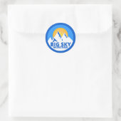 BIG SKY MONTANA RUNDER AUFKLEBER (Tasche)