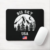 Big Sky Montana Ski Resort Alpin Mousepad (Mit Mouse)