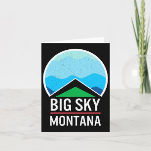 Big Sky Montana Ski Snowboarden Skilaufen Schnee Karte