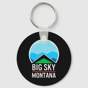 Big Sky Montana Ski Snowboarden Skilaufen Schnee Schlüsselanhänger