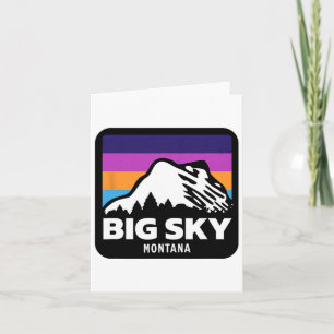 Big Sky Montana Skifahren Snowboarden Familie Ski Karte