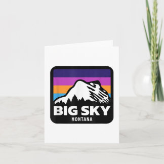 Big Sky Montana Skifahren Snowboarden Familie Ski  Karte