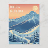 Big Sky Montana Skigebiet Urlaub Postkarte (Vorderseite)