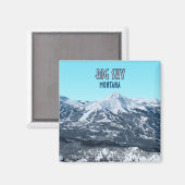 Big Sky Montana Vintag Magnet (Vorderseite/Rückseite)