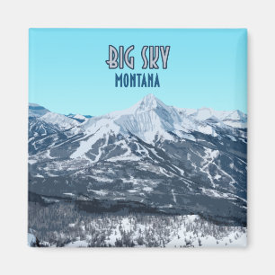 Big Sky Montana Vintage Magnet