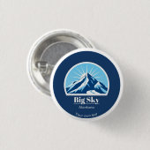 Big Sky Montana Yellowstone Bozeman Geschenk Button (Vorne & Hinten)