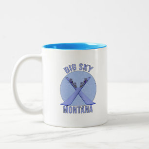 Big Sky, Montana Zweifarbige Tasse