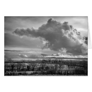 Big Sky Over Wiltshire mit Gedicht notelet/card