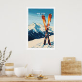 Big Sky Print Montana - Ski Poster 1 (Küche)
