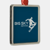 Big Sky Resort Montana Ornament Aus Metall (Rechts)