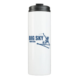 Big Sky Resort Montana Skier Thermosbecher