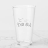 Big Sky Resort Montana Skispringer Glas (Rückseite)
