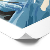 Big Sky Ski Druck 1 Poster (Ecke)