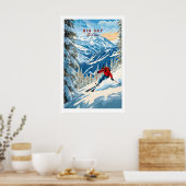 Big Sky Ski Druck 1 Poster (Küche)
