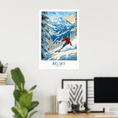 Big Sky Ski Poster 1 (Heimbüro)