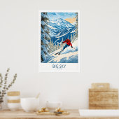 Big Sky Ski Poster 1 (Küche)